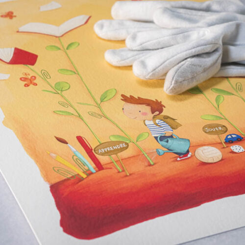 Illustrations pour enfants sur papier mat