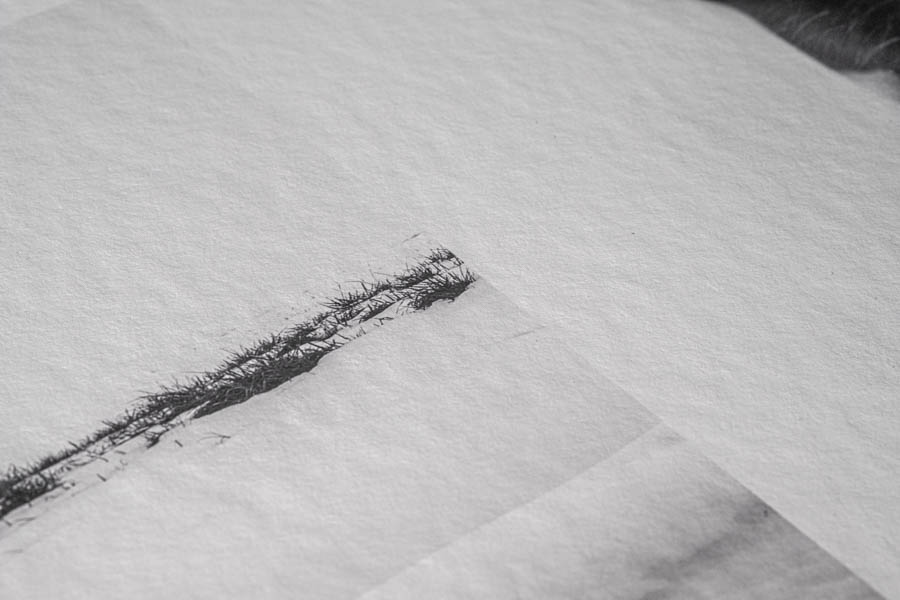 @Krissoula Skarlidis - Hahnemühle Natural Line HEMP Detail zoom sur papier mat natural line