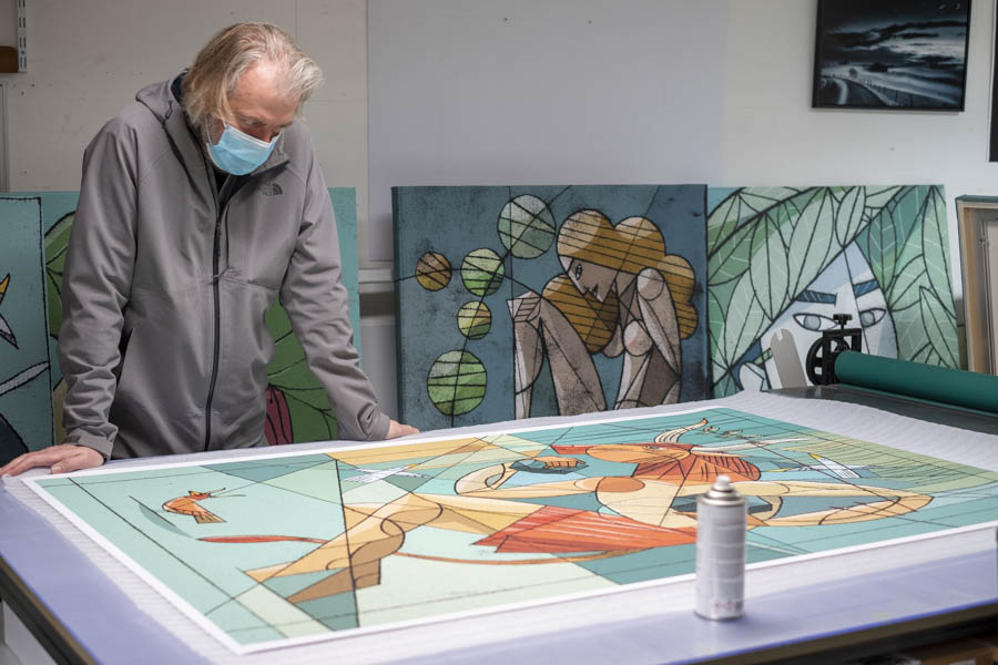 @Stef Rymenants - Hahnemühle Canvas Daguerre Stef Rymenants à l'atelier Claire Deprez