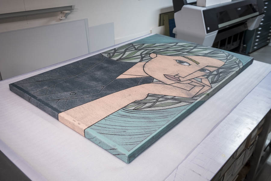 @Stef Rymenants - Hahnemühle Canvas Daguerre Impression illustration femme Stef Rymenants