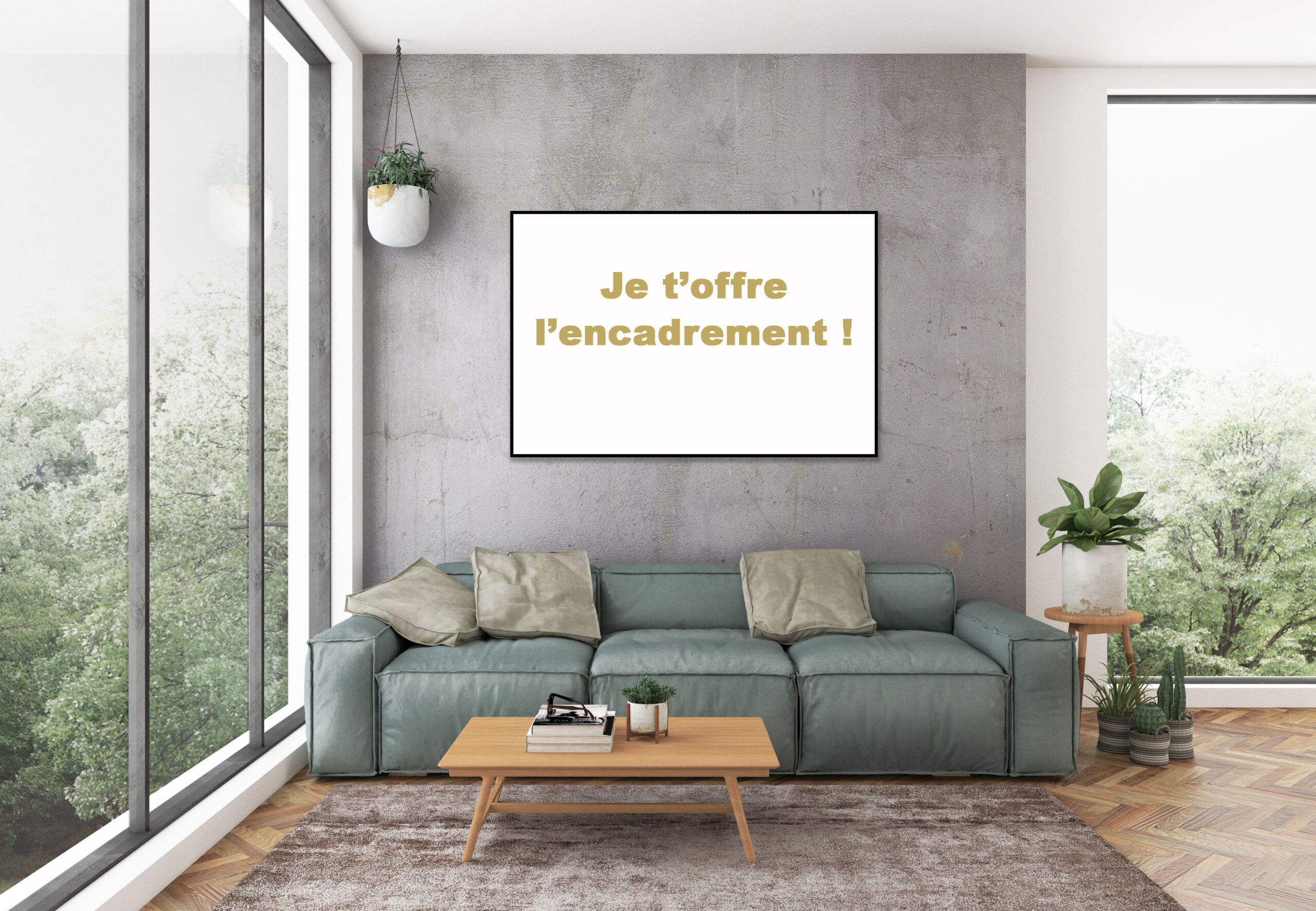 Je t'offre l'encadrement