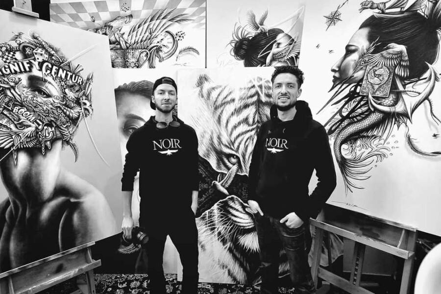 Claire Deprez tirage d'art noir artist