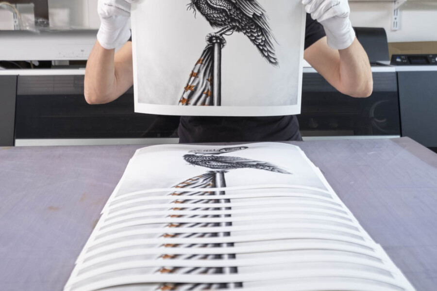 @Noir Artist Tirage noir artist oeuvre