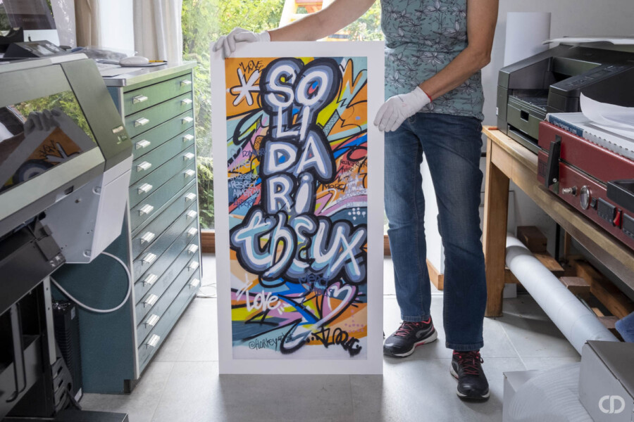 @Florkey Encadrement contrecollé Dibond coloré